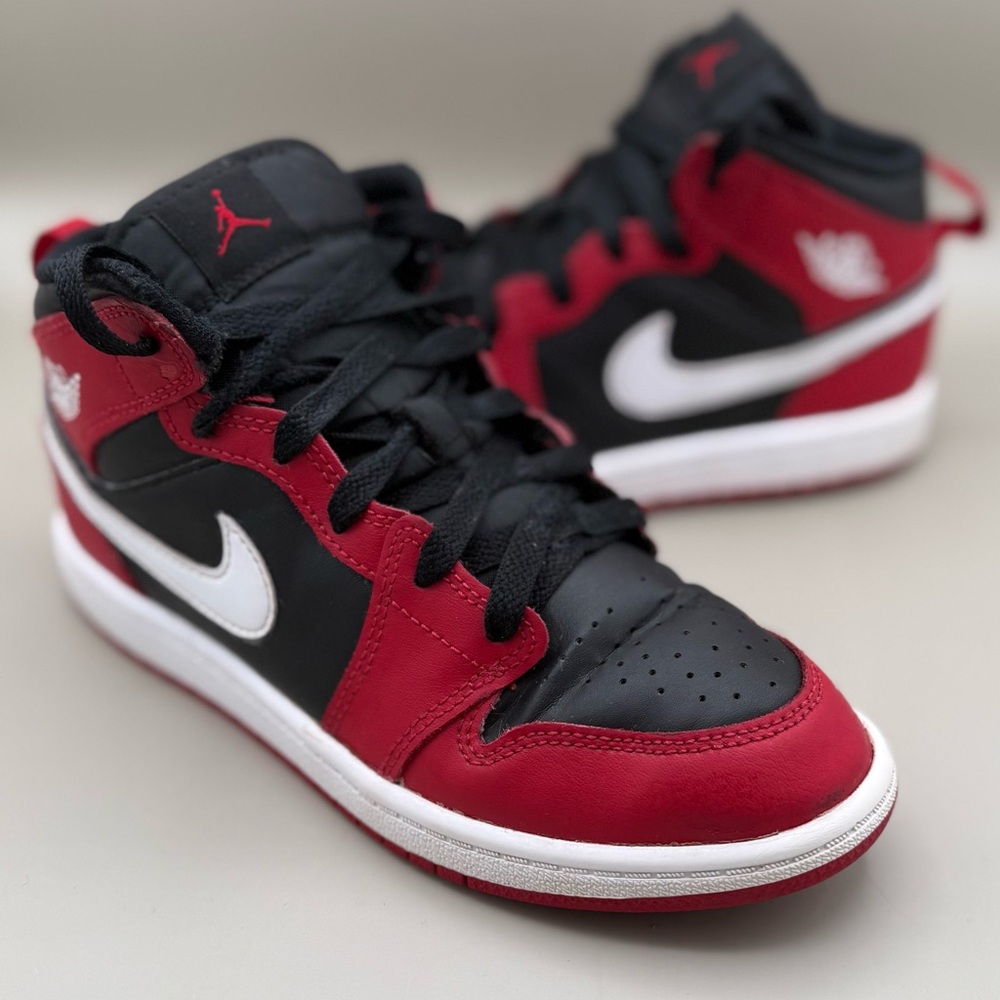 Nike Kids Air Jordan Black and Red Sneakers
